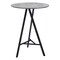 Modern Home 43.25&#x22; Gray and Black Round Tall Bar Table